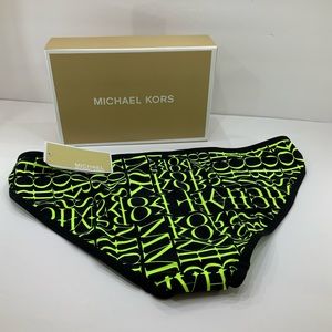 Michael Kors Neon News Paper Print Bikini …
